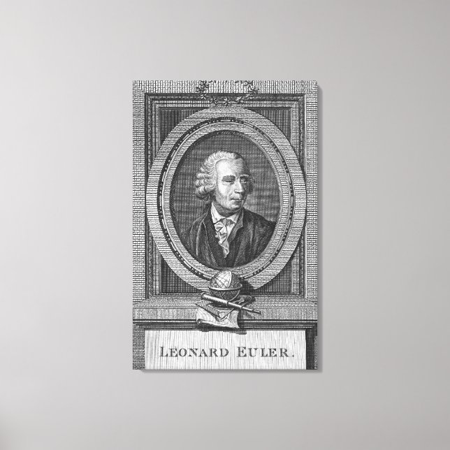 Portrait of Leonard Euler Canvas Print (Front)
