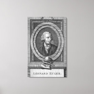 Portrait of Leonard Euler Canvas Print