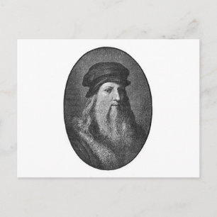 Portrait of Leonardo da vinci Postcard