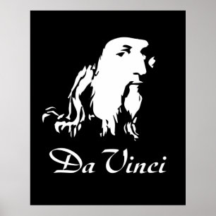 portrait of Leonardo Da Vinci Poster