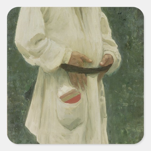Portrait of Lev Tolstoy  1901 Square Sticker (Front)