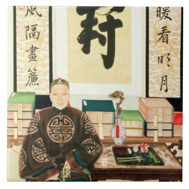 Portrait of Li-Lieu Ying, Empress Tzu-Hsi's Great Tile (Front)