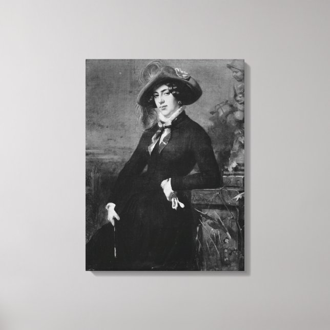 Portrait of Lola Montez , 1844 Canvas Print (Front)