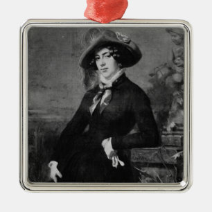 Portrait of Lola Montez , 1844 Metal Ornament