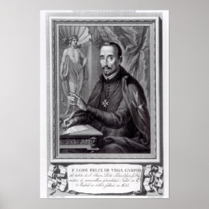Portrait of Lope Felix de Vega Carpio Poster