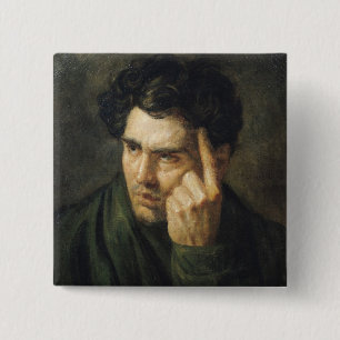 Portrait of Lord Byron 2 Inch Square Button