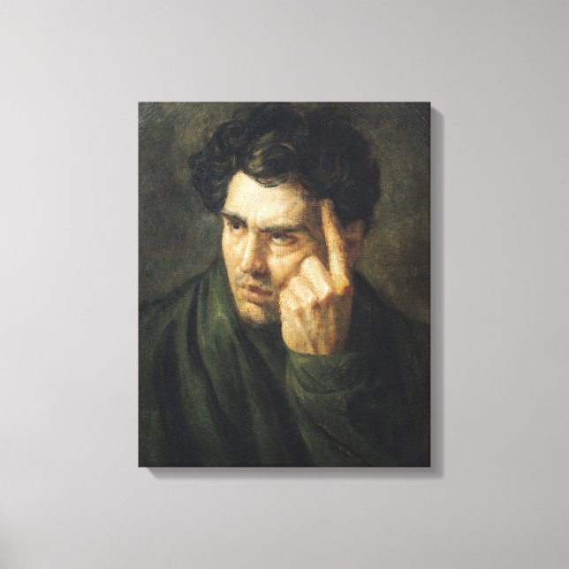 Portrait of Lord Byron Canvas Print (Front)