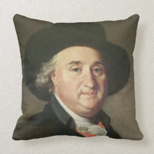 Portrait of Lorenzo di Credi, 1488 (oil on panel) Throw Pillow