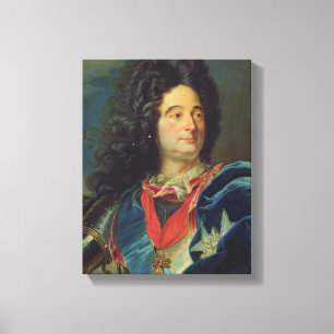 Portrait of Louis-Claude-Hector  Duke of Canvas Print