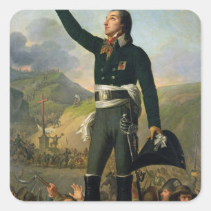 Portrait of Louis-Marie de Salgues  Marquis Square Sticker