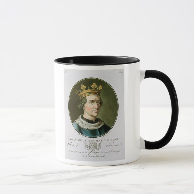 Portrait of Louis VIII, Called 'Le Lion', King of Mug (Right)