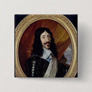 Portrait of Louis XIII after 1610 2 Inch Square Button