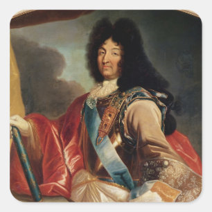 Portrait of Louis XIV 2 Square Sticker