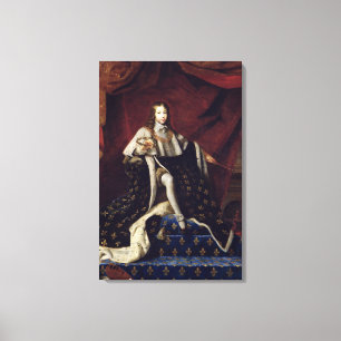 Portrait of Louis XIV aged 10, 1648 Canvas Print