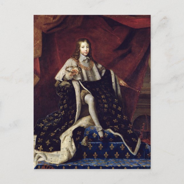 Portrait of Louis XIV  aged 10, 1648 Postcard (Front)