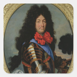Portrait of Louis XIV Square Sticker