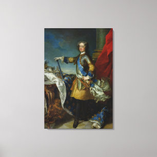Portrait of Louis XV King of France, c.1727 Canvas Print
