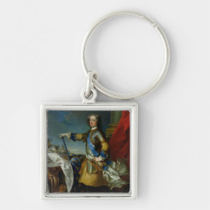 Portrait of Louis XV  King of France, c.1727 Keychain