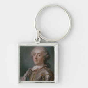 Portrait of Louis XV King of France Keychain