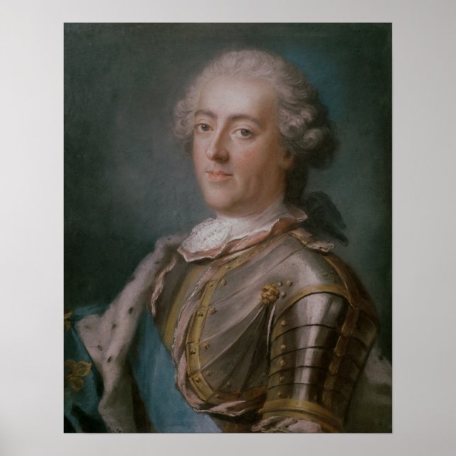 Portrait of Louis XV  King of France Poster (Front)