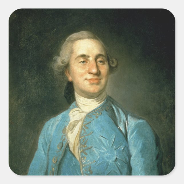 Portrait of Louis XVI  1775 Square Sticker (Front)