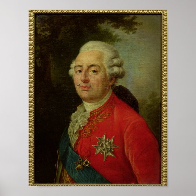 Portrait of Louis XVI  King of France Poster (Front)