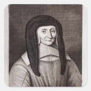Portrait of Louise de Marillac Square Sticker