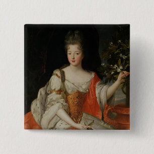 Portrait of Louise-Francoise de Bourbon 2 Inch Square Button