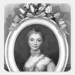 Portrait of Louise Honorine Crozat du Chatel Square Sticker