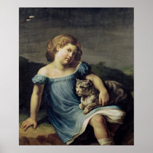 Portrait of Louise Vernet as a Child, 1818-19 Poster
