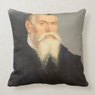 Portrait of Lucas Cranach the Elder (1472-1553) 15 Throw Pillow