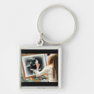 Portrait of Lucy Keychain