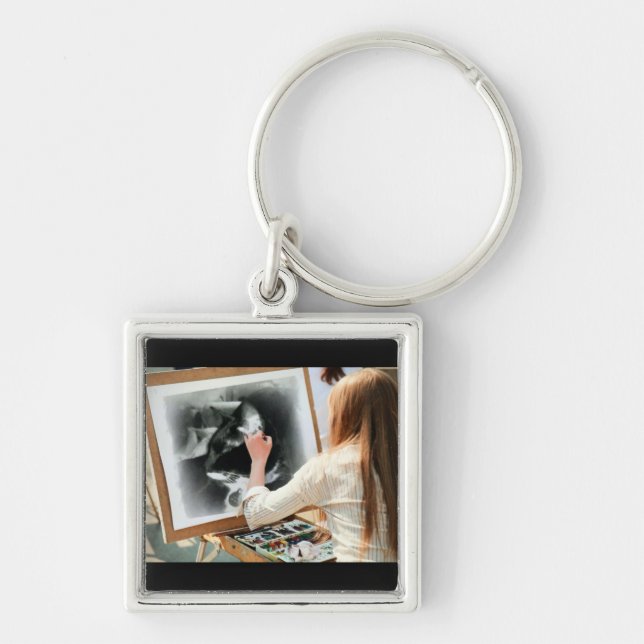 Portrait of Lucy Keychain (Front)
