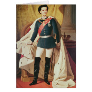 Portrait of Ludwig II of Bavaria in uniform