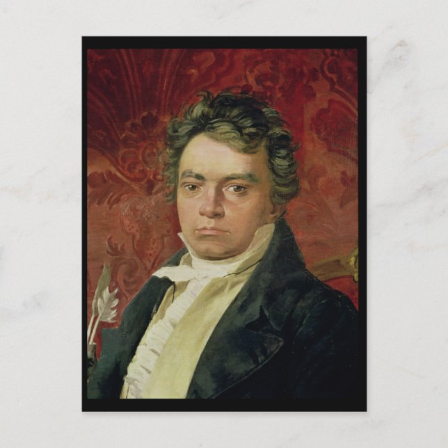 Portrait of Ludwig Van Beethoven Postcard (Front)