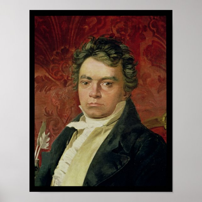 Portrait of Ludwig Van Beethoven Poster (Front)