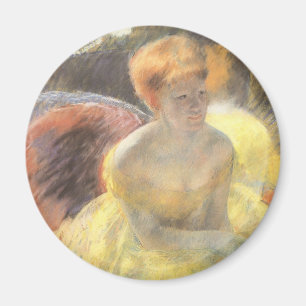 Portrait of Lydia at the Opera by Mary Cassatt Magnet