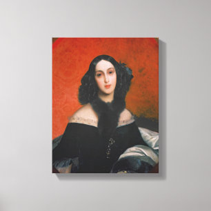 Portrait of M.A. Bek, 1840 Canvas Print