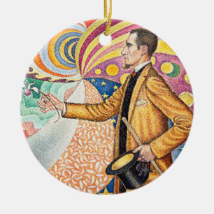 Portrait of M. Félix Fénéon in 1890 by Paul Signac Ceramic Ornament