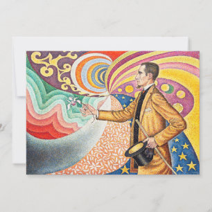 Portrait of M. Félix Fénéon in 1890 by Paul Signac Invitation