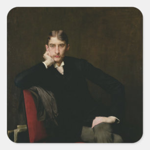 Portrait of M. Fitzgerald, 1889 Square Sticker