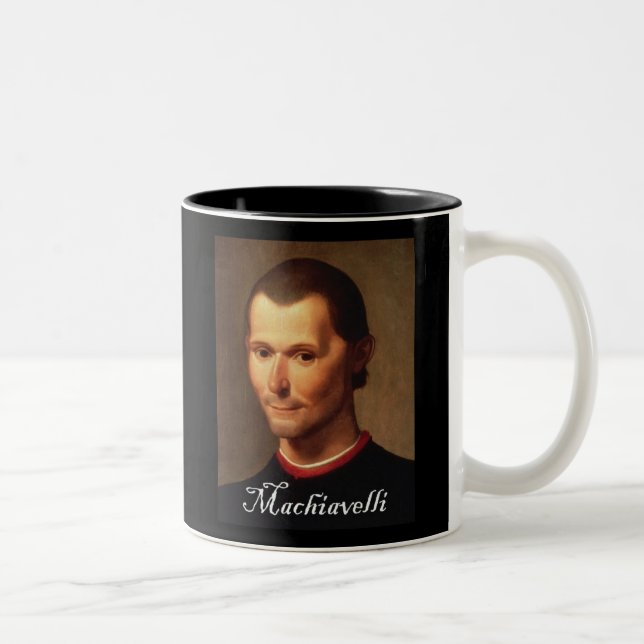 Portrait of Machiavelli 1 Two-Tone Coffee Mug (Right)
