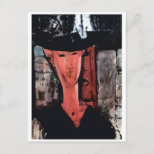Portrait of Madam Pompadour, Modigliani Postcard