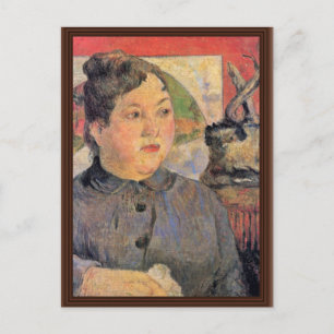 Portrait Of Madame Alexandre Kohler By Gauguin Postcard