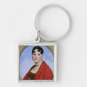 Portrait of Madame Aymon, or La Belle Zelie Keychain