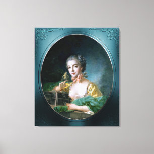 Portrait Of Madame Badouin by François Boucher Canvas Print