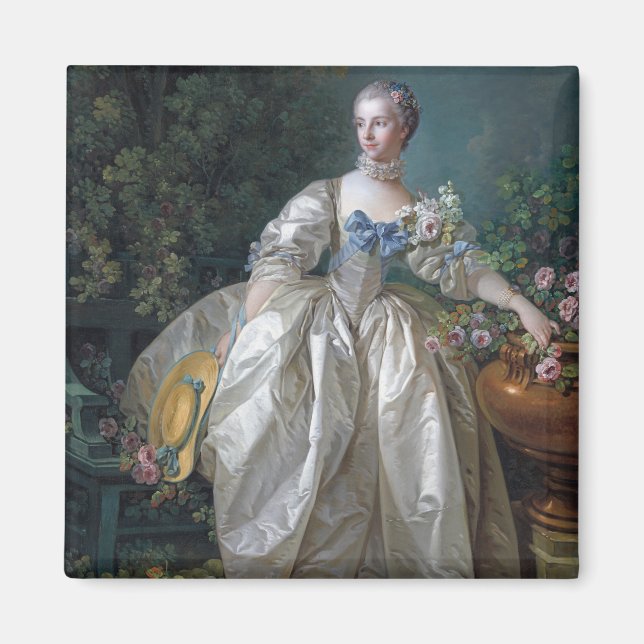 Portrait of Madame Bergeret, Boucher Magnet (Front)