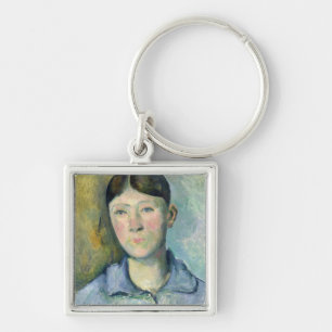 Portrait of Madame Cezanne, 1885-90 Keychain
