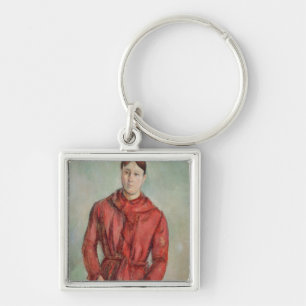 Portrait of Madame Cezanne Keychain