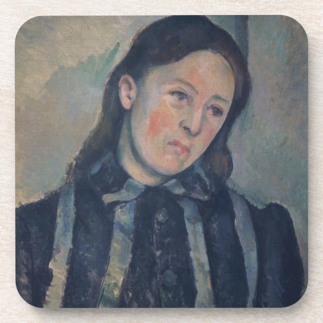 Portrait of Madame Cezanne with Loosened Hair, 189 Coaster (Front)